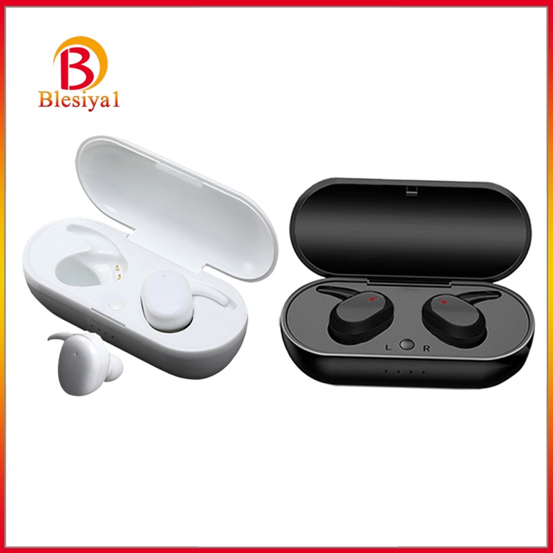 [BLESIYA1] Bluetooth 5.0 Earbuds TWS Earphones with Charging Case Touch Control Black&amp;White