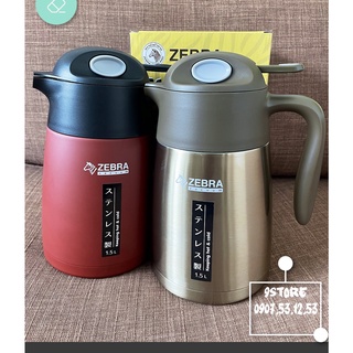 Bình giữ nhiệt inox 304 zebra smart iii thailand 1.5-2l 112948-112950