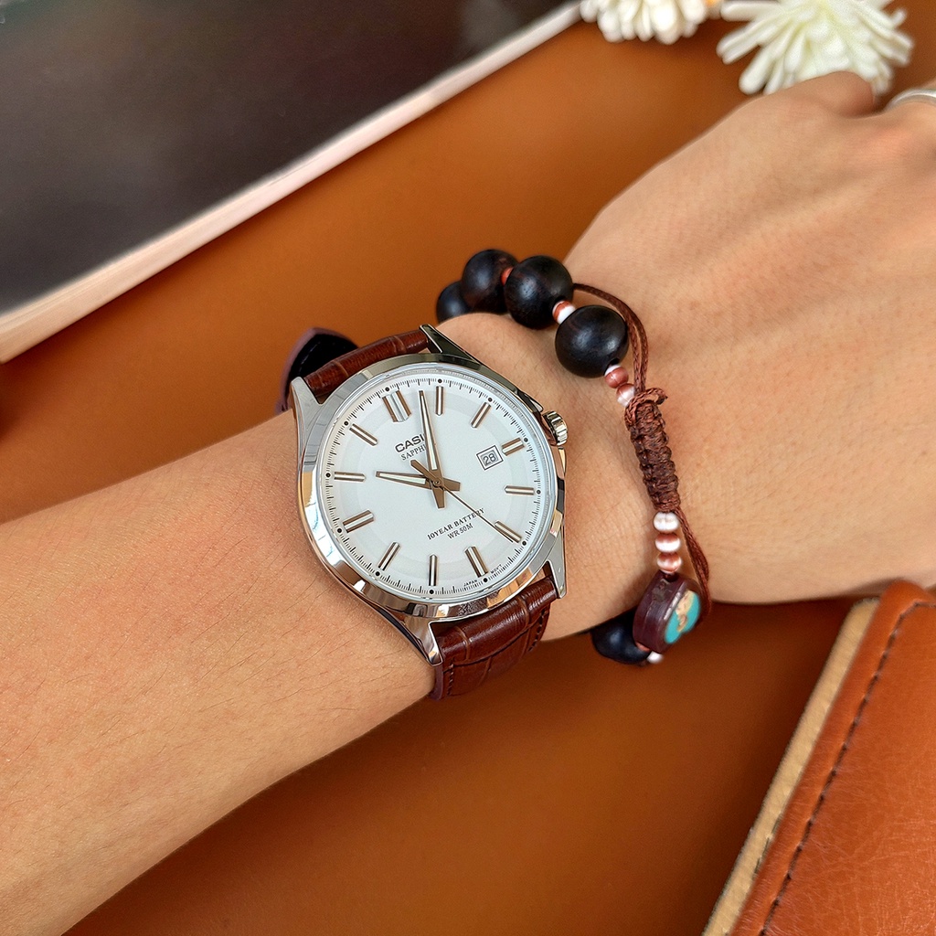 Đồng hồ nam Casio MTS-100 MTS-100D MTS-100Lchính hãng kính SAPPHIRE chống nước 50m | BigBuy360 - bigbuy360.vn