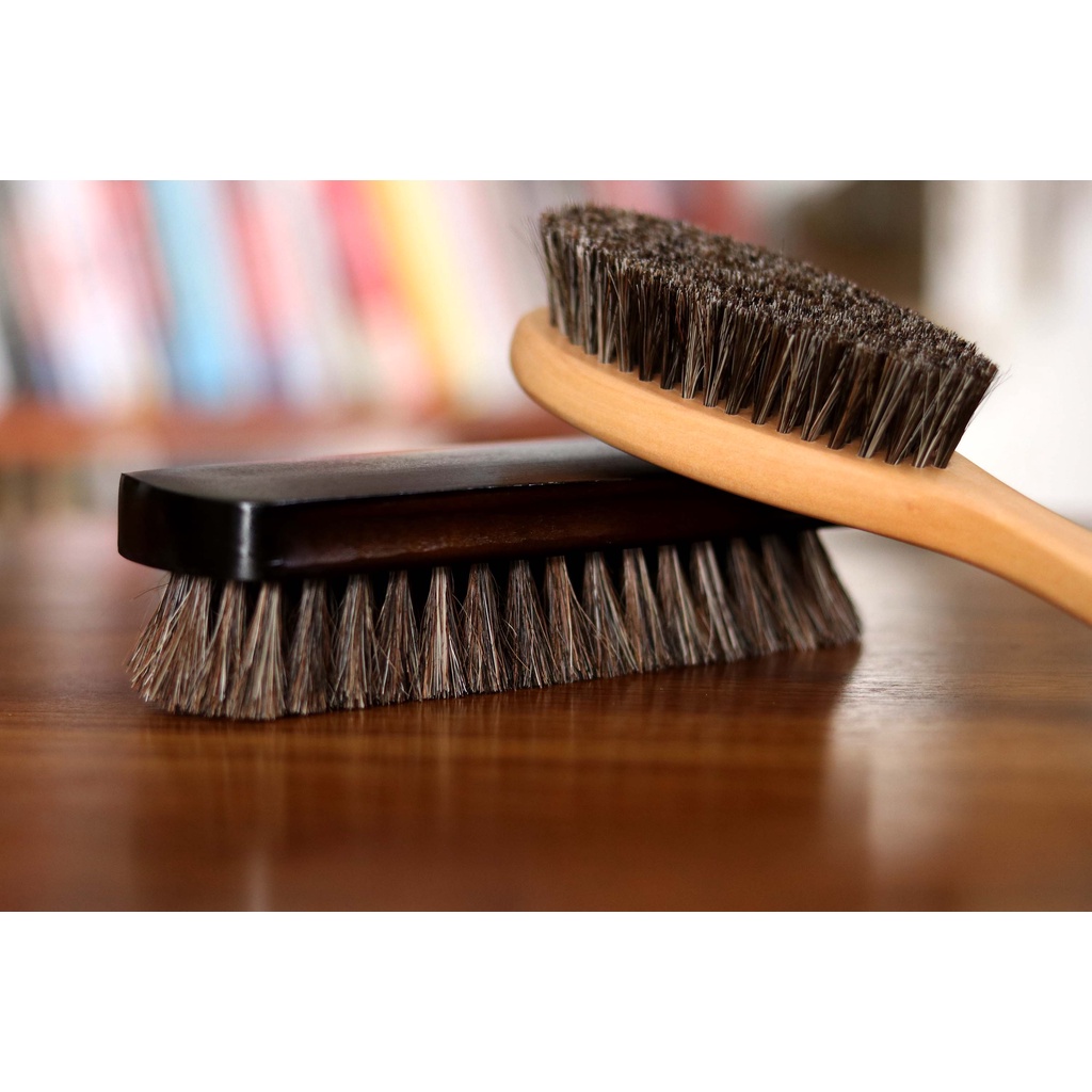 Bàn Chải Đánh Giày Lông Ngựa Mềm Cao Cấp Cho Giày Da Mandoo