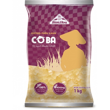 Đường phèn vàng Cô Ba 1kg