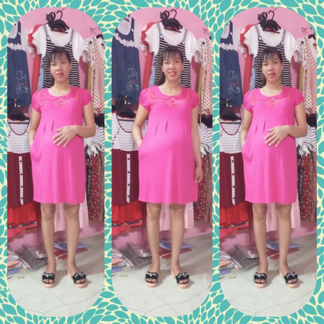 Đầm bầu thun thái. q