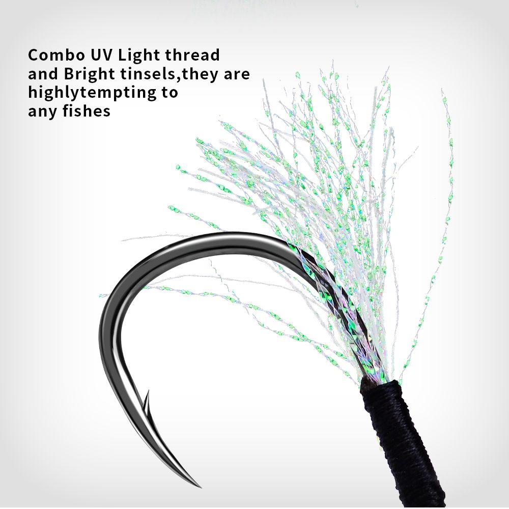 BARRY Cặp Móc Câu Cá Đôi Bảo Vệ Chuyên Dụng Chất Lượng Cao