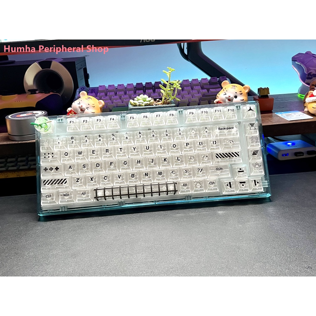 Bàn Phím Cơ Humha 142 Phím Chất Liệu PC Nhuộm Màu KCA profile Trong Suốt