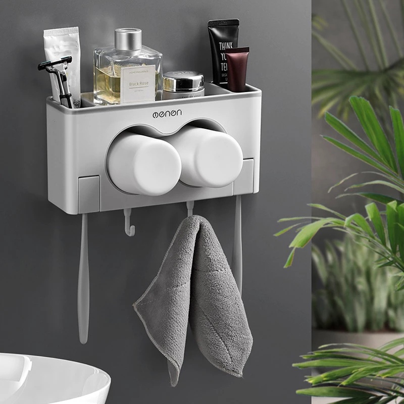 Giá Đỡ Bàn Chải Đánh Răng Gắn Tường Tiện Dụng Cho Phòng Tắm