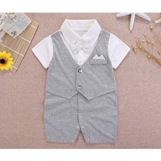 Set Body Vest Công Tử Đầy Tháng/Thôi Nôi Bé Trai 0-12m SS24
