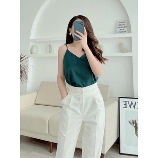 ÁO LỤA 2 DÂY CỔ TIM CAO CẤP, ÁO LỤA HAI DÂY CỔ CHỮ V