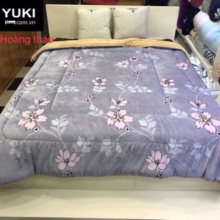 Chăn lông cừu Yuki hoa dây