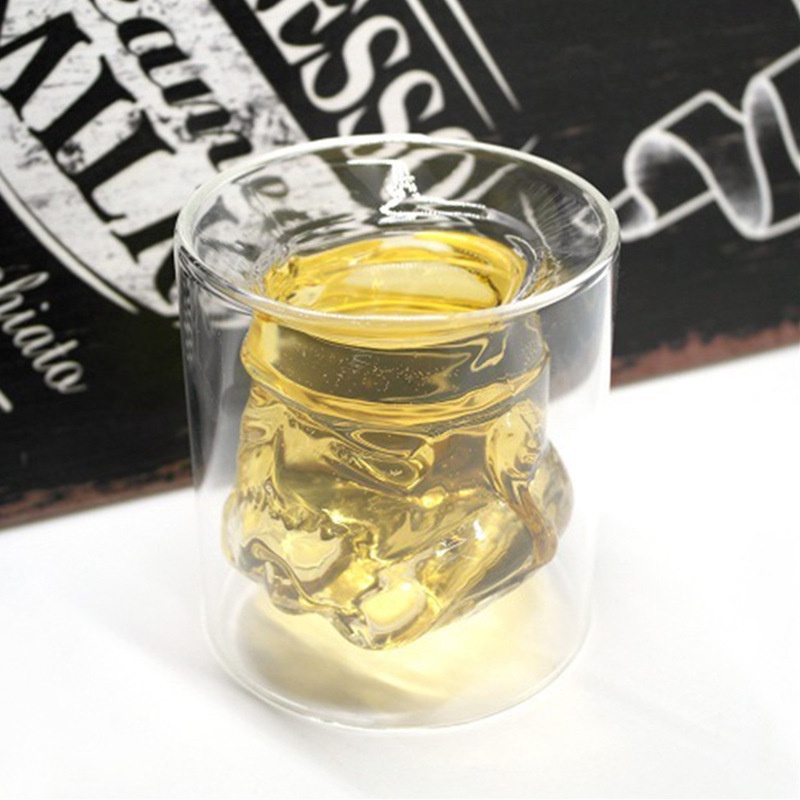 Bình Thủy Tinh Đựng Rượu Whiskey Hình Đầu Lâu Dung Tích 750Ml