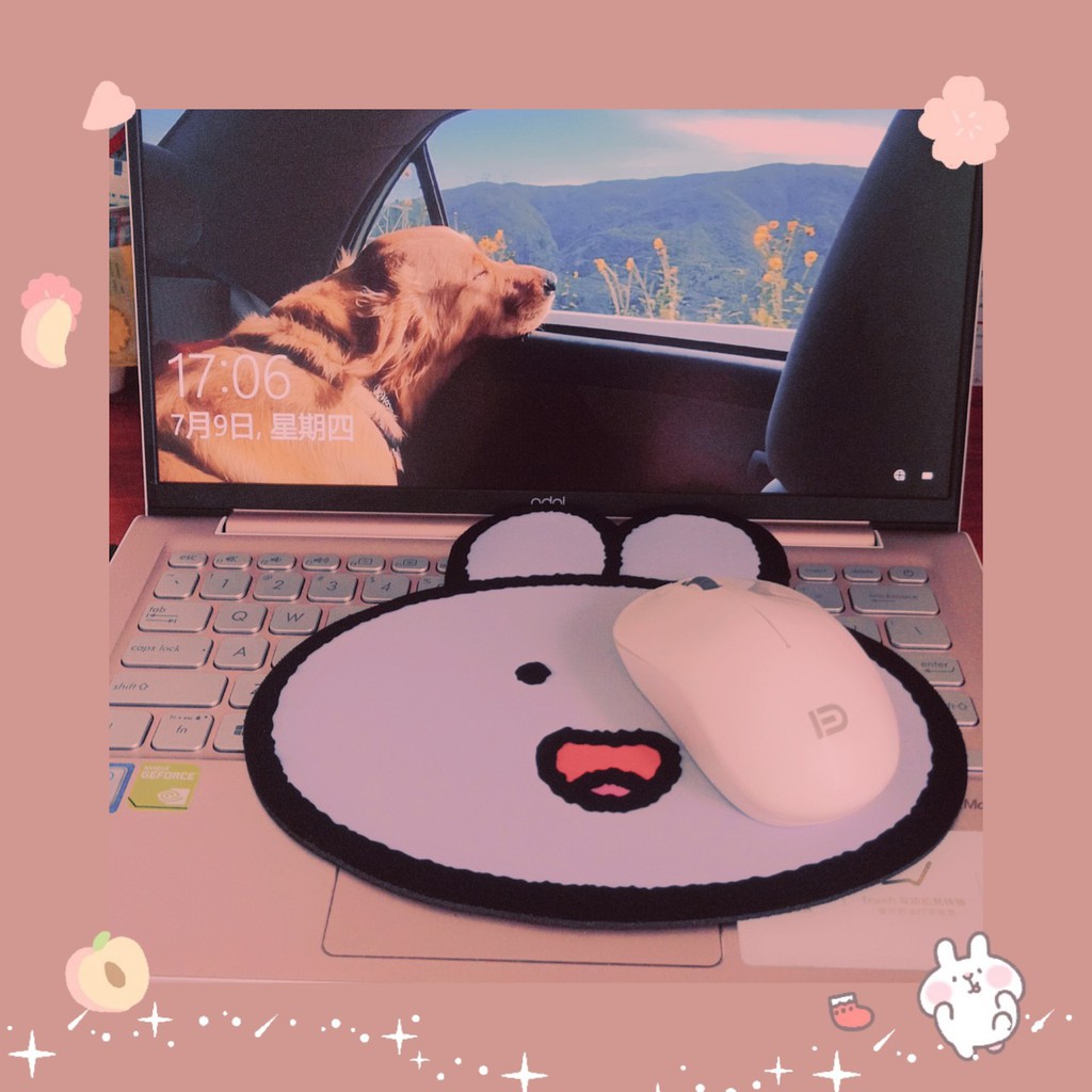 Tấm lót chuột máy tính, laptop chống trượt hoạt hình cute
