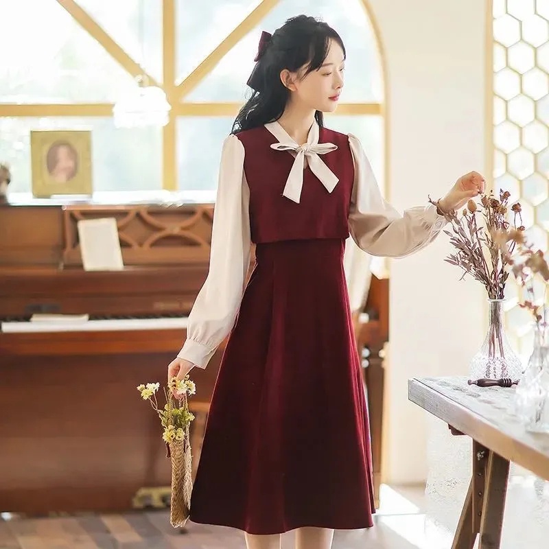 Đầm dự tiệc Perty dáng ôm kiểu retro phong cách Hàn Quốc thời trang cho nữ