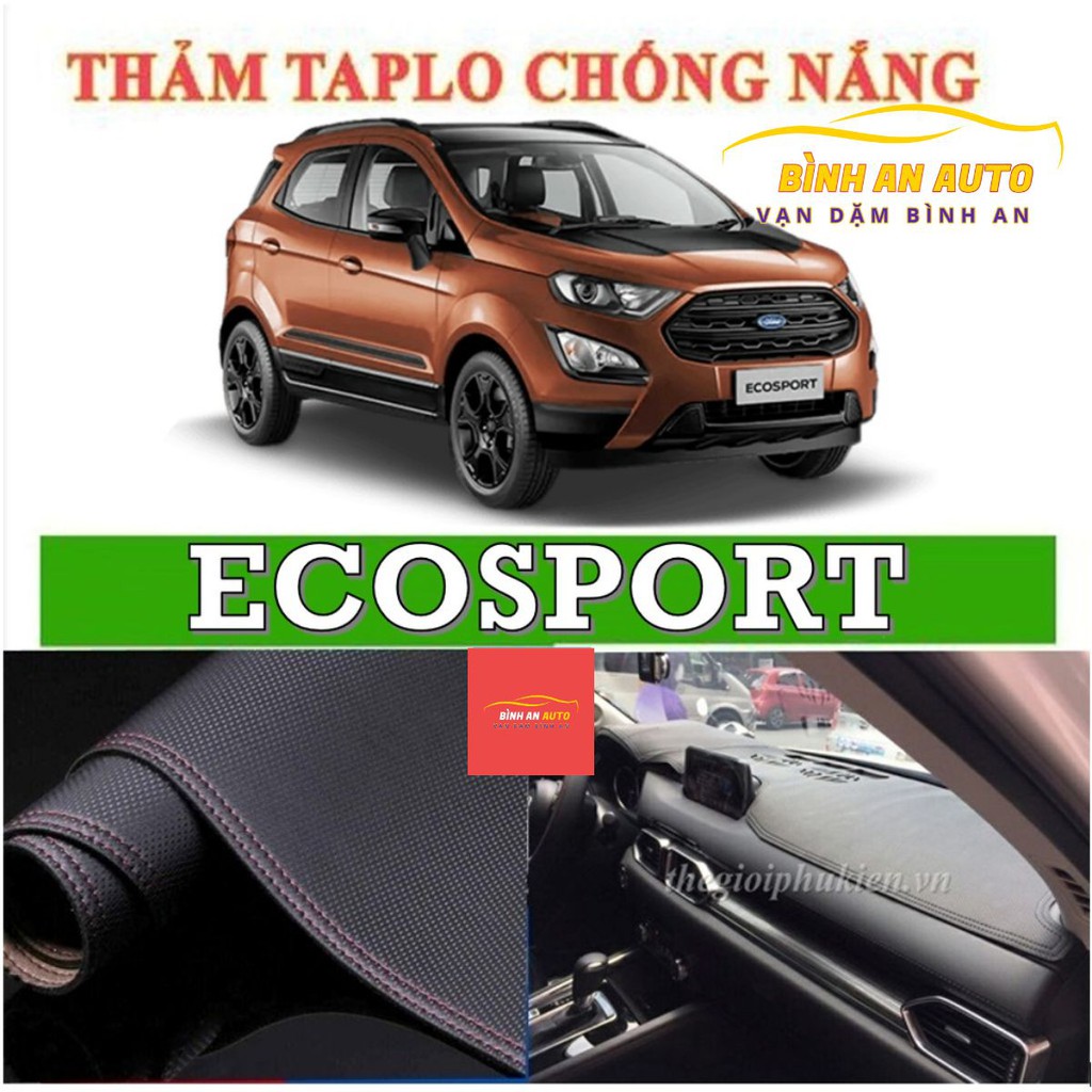 Thảm taplo ECOSPORT 2018-2019 da vân carbon - Bình An Auto