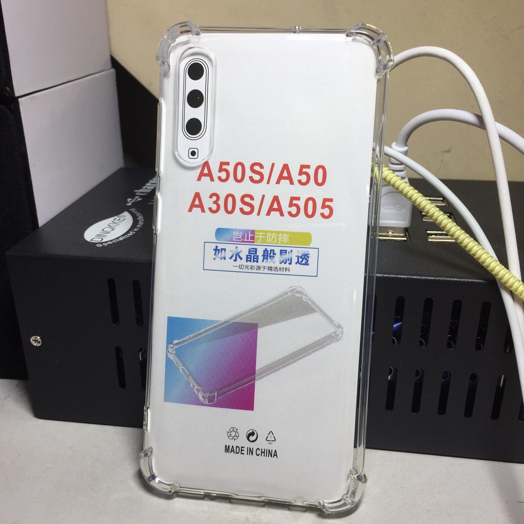 Ốp lưng điện thoại Samsung Galaxy A50S/ A50/ A30S/ A505 Silicon dẻo trong suốt chống sốc 4 góc