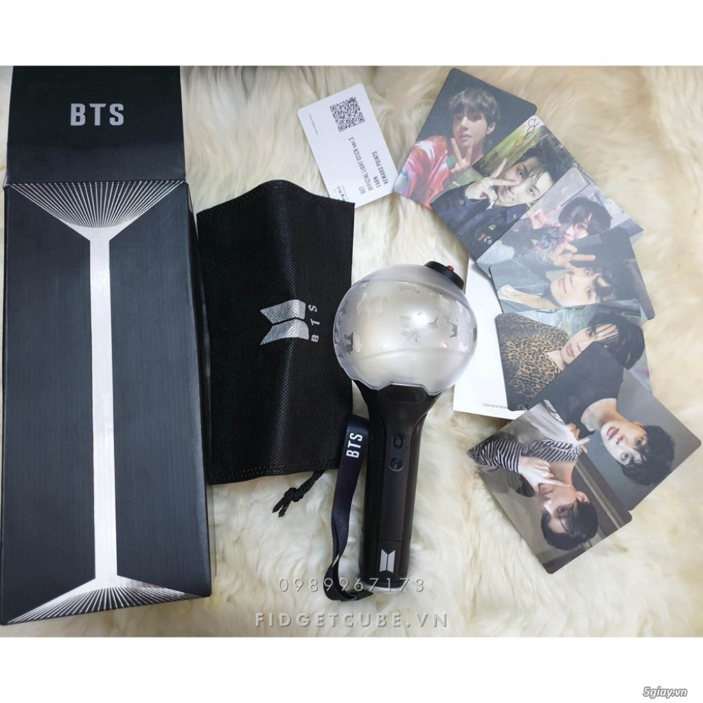 Bomb bts ver 3 lightstick đèn phát sáng cổ vũ unoff hàn quốc, phong cách hàn quốc, idol