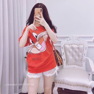 Áo thun phom thụng tay lỡ thỏ clever LT1111