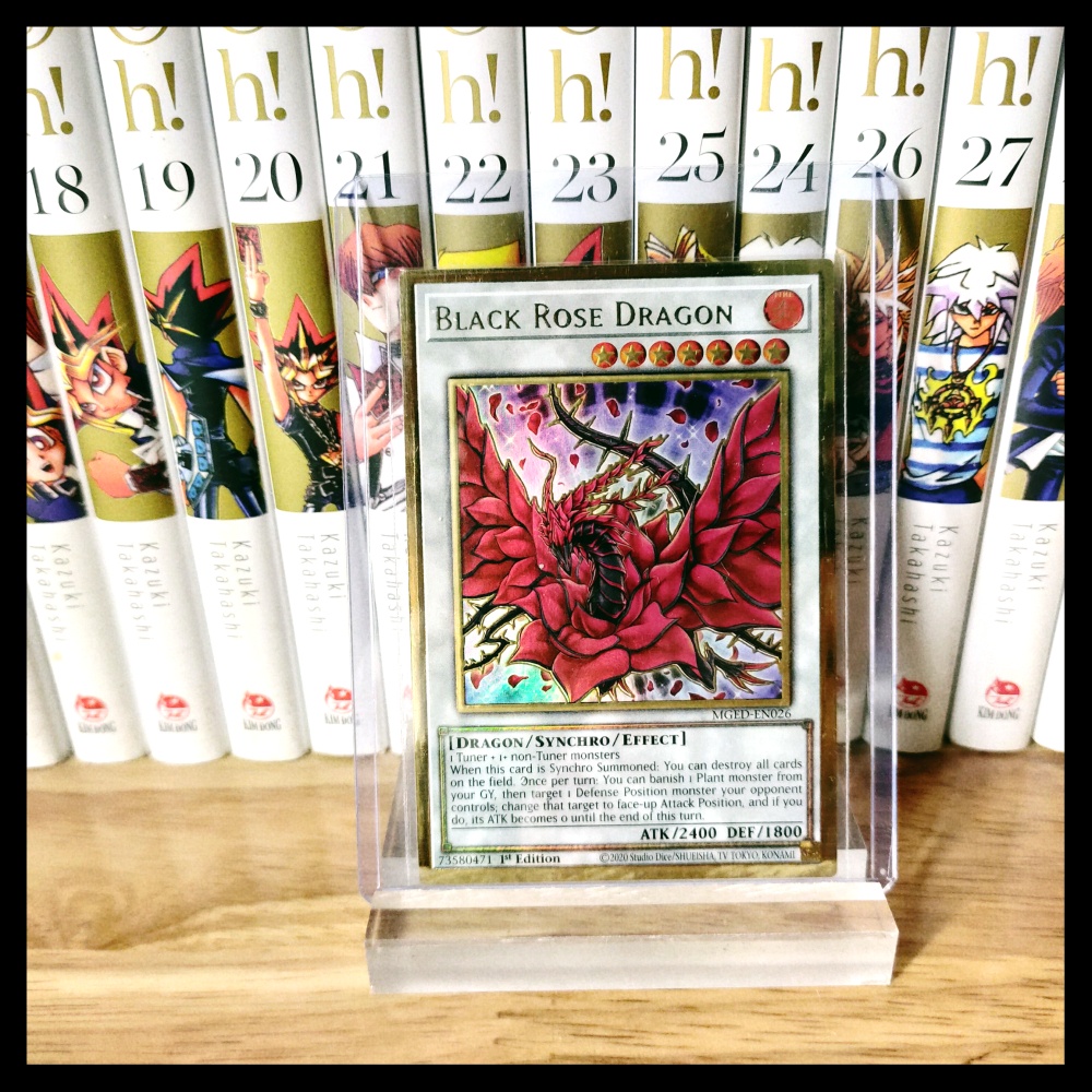 Thẻ bài yugioh chính hãng Black Rose Dragon – Premium Gold Rare