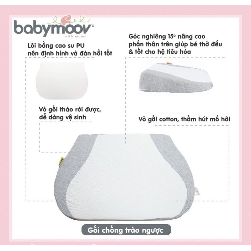 GỐI CHỐNG TRÀO NGƯỢC BABYMOOV