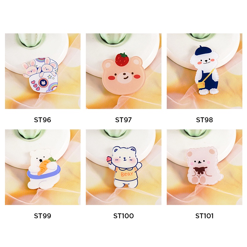 Sticker phụ kiện pin cài áo trang trí túi xách bale cute LOT STORE ST900