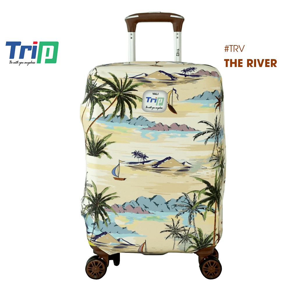 Áo trùm vali TRIP vải thun 4D dày dặn co dãn ôm sát vali