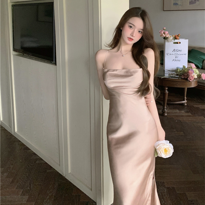 Đầm Hai Dây Dáng Dài Thời Trang Thanh Lịch Dành Cho Nữ | BigBuy360 - bigbuy360.vn