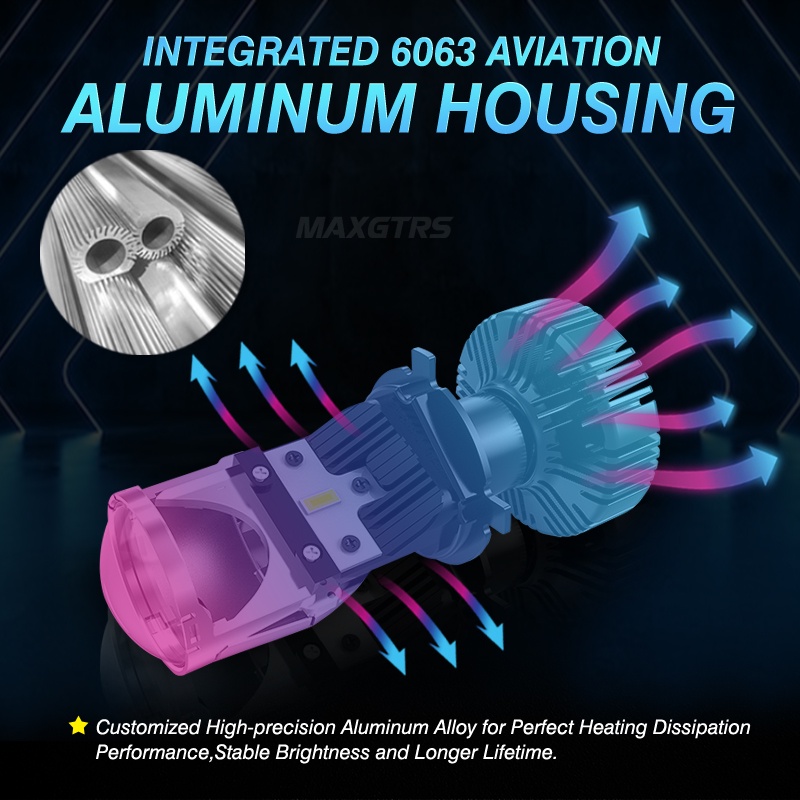 Bộ 2 Đèn Pha LED H4 / 9003 / HB2 Mini Chất Lượng Cao Cho Xe Hơi