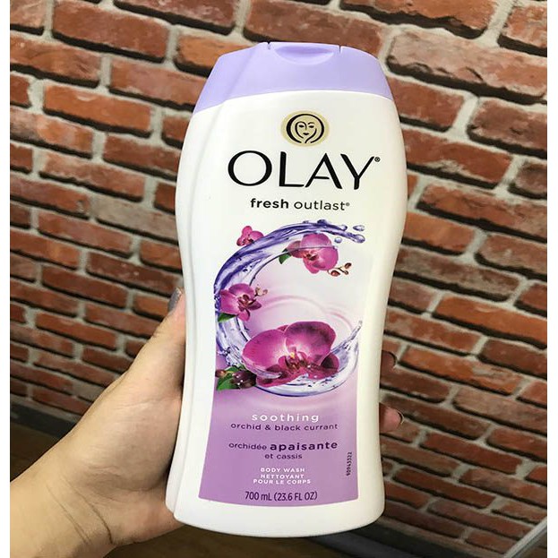 Sữa Tắm Olay Fresh Outlast Body Wash (700ml) – Hoa Lan Tím & Phúc Bồn Tử