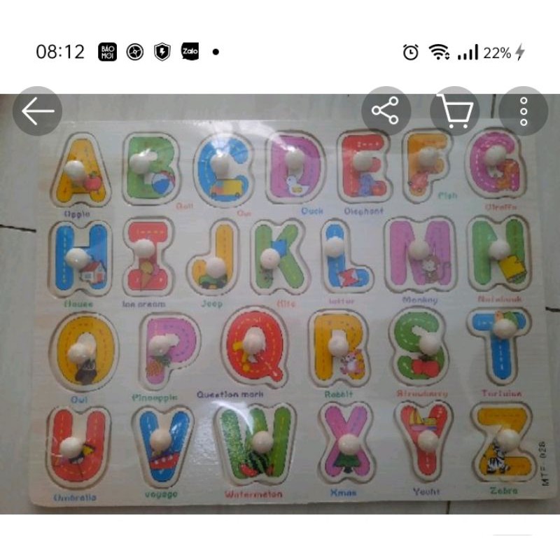 núm gỗ xếp hình cho bé