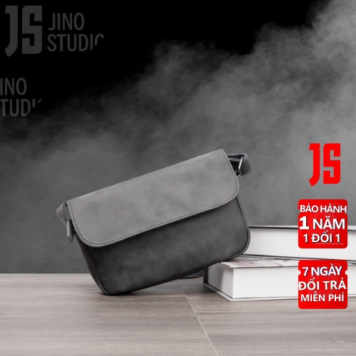Túi Đeo Chéo Nam Horse Xám Jino Studio Túi Xách Unisex  Thời Trang Da PU