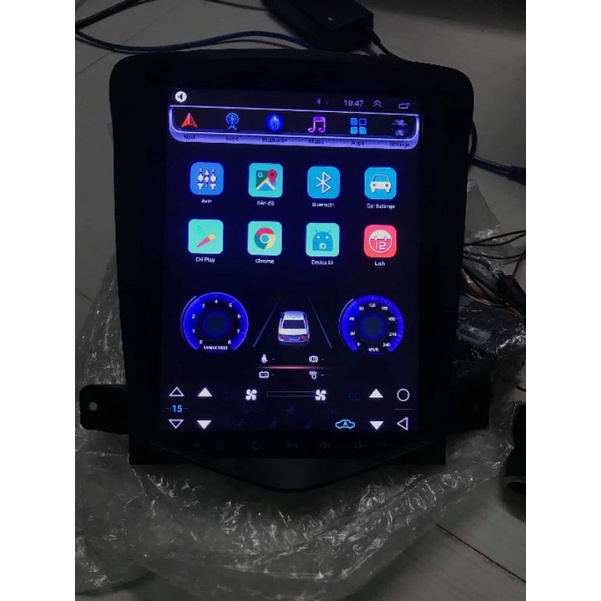Màn hình Tesla Android 12.4 inc cho Cruze/Lacetti 2008-2014 có Canbus hiển thị thông tin