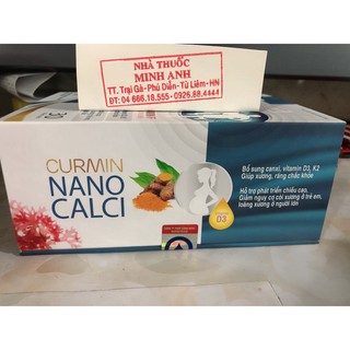 Bổ sung Canxi CURMIN NANO (LỌ 30V)