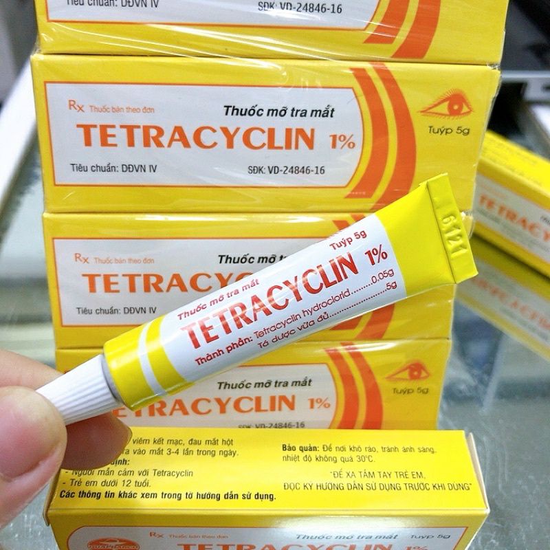 kem tra mắt tetracylin 1%