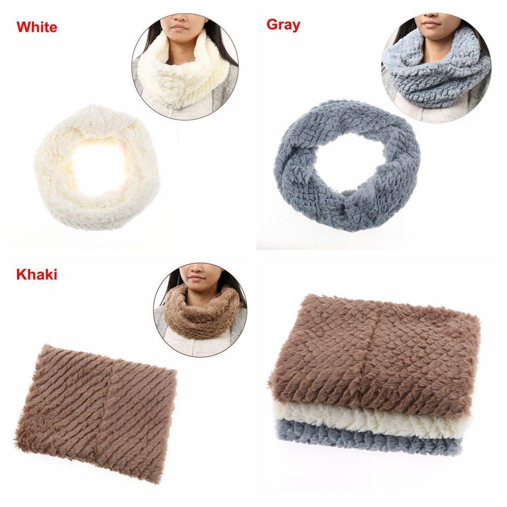 MUVAKO Khăn Choàng Cổ Vải Cashmere Màu Trơn Giữ Ấm Cho Nữ