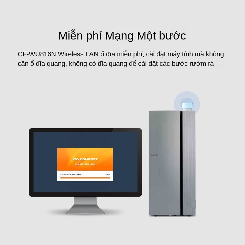 Trình điều khiển mini Mạng không dây USB miễn phí Card Gigabit 5G máy tính để bàn máy tính để bàn Bộ thu tín hiệu mạng w | BigBuy360 - bigbuy360.vn