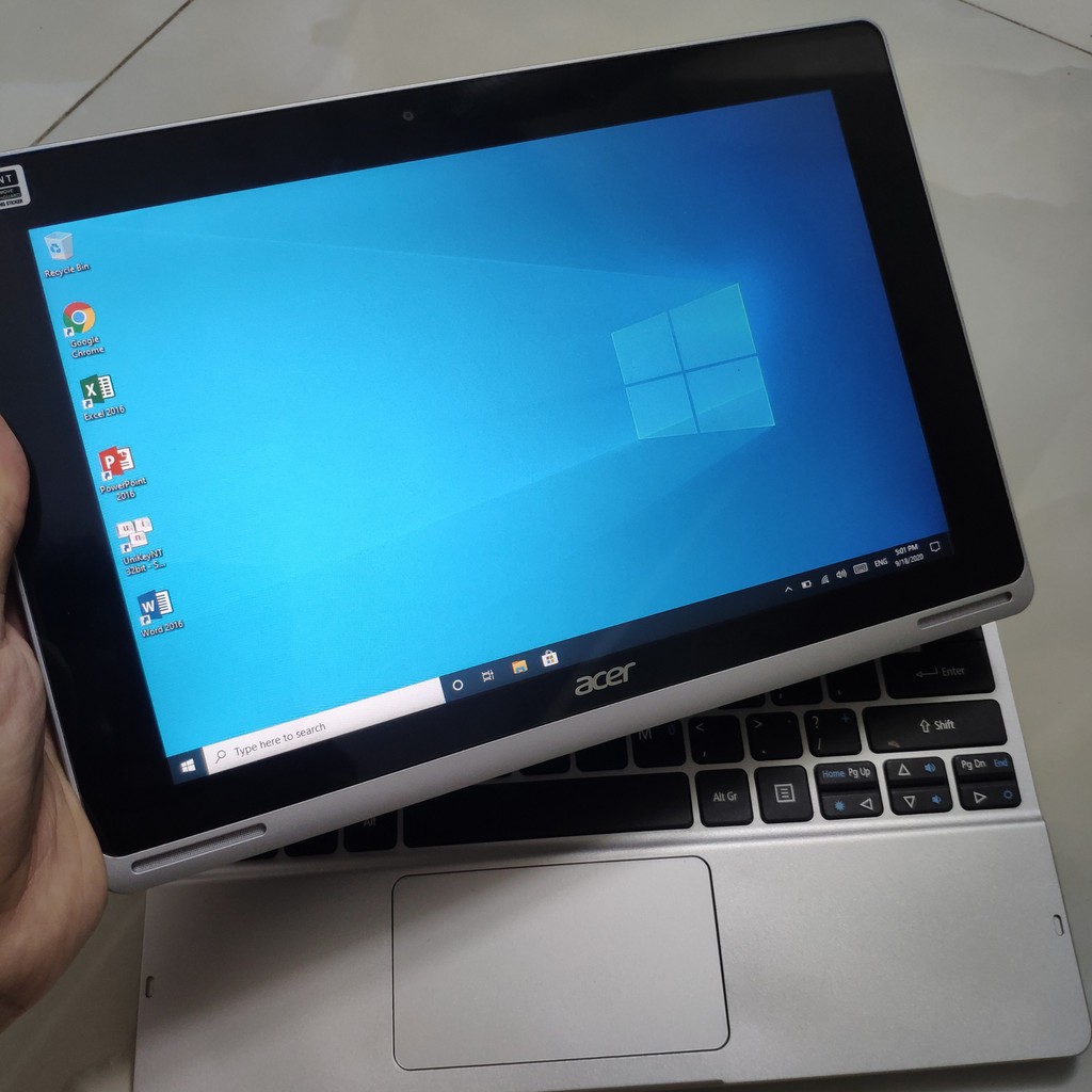Laptop 2 trong 1 ACER ASPIRE SWITCH 10 PRO màn hình cảm ứng 10 inch chip Intel 4 nhân 2GB RAM 64GB - Likenew 98-99% | BigBuy360 - bigbuy360.vn