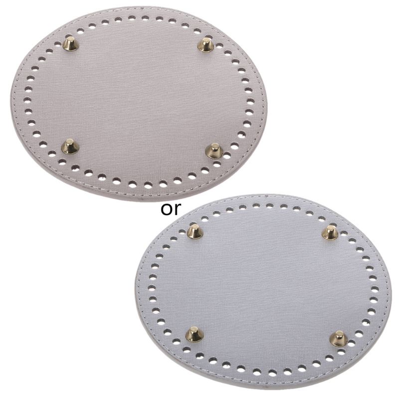 Túi Xách Da Đính Đinh Tán Đáy Tròn DIY