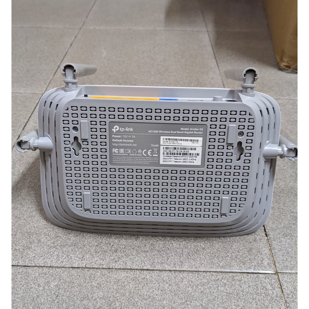 Bộ phát wifi Tplink Archer C5 dual-band AC1200 gigabit đẹp