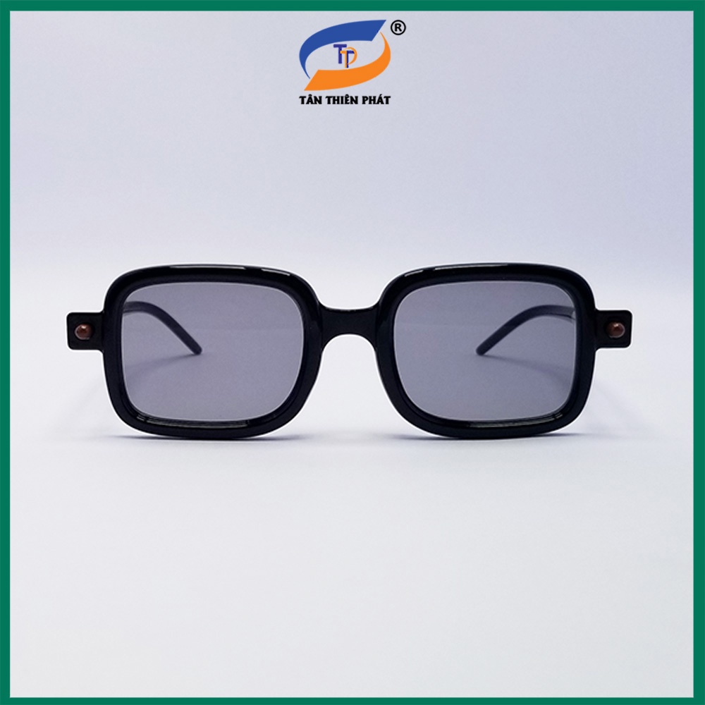 Kính mát nam nữ mắt chữ nhật TTPROBO màu nâu, đen khói, trong suốt. Tròng chống nắng, chống tia UV, gọng ôm mặt