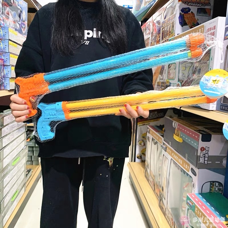 Súng Thụt Nước 2 Nòng To dài 53cm/ đồ chơi ống thụt nước đi biển lực bắn nước mạnh , bắn xa