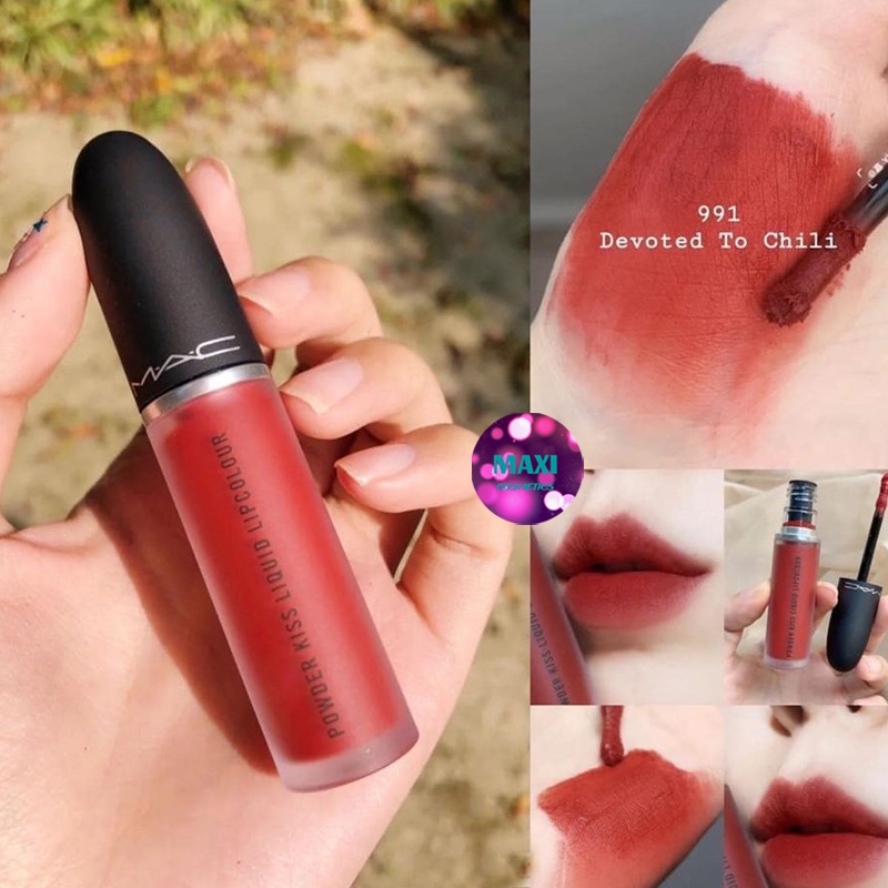 Son Kem Lì MAC 991 - Devoted To Chili Màu Đỏ Đất