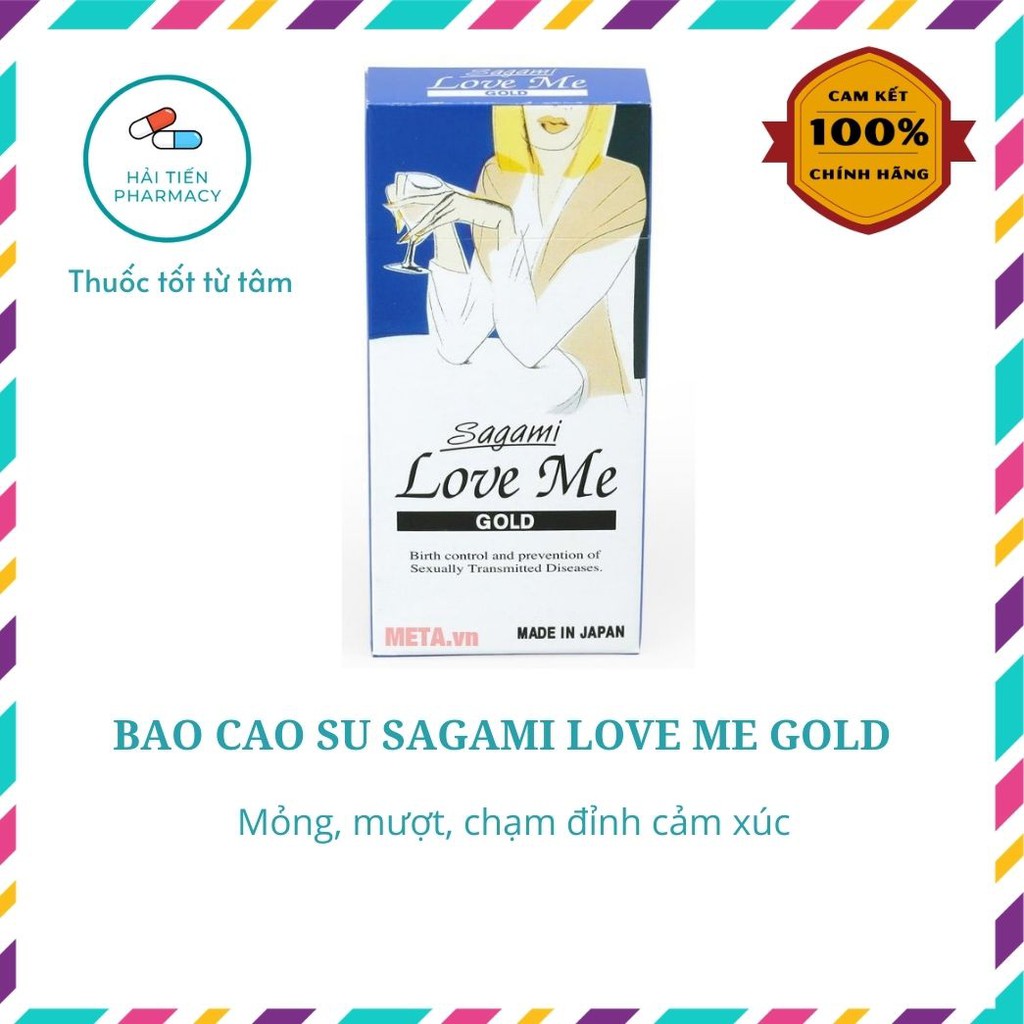 Bao cao su Sagami Nhật Bản Love Me Gold 10 chiếc