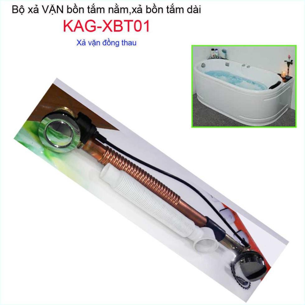 Xả vặn bồn tắm bằng thau, Bộ xả dùng cho bồn tắm nằm KAG-XBT01