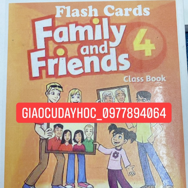 FLASHCARD FAMILY AND FRIENDS 4(1st)- cán bóng