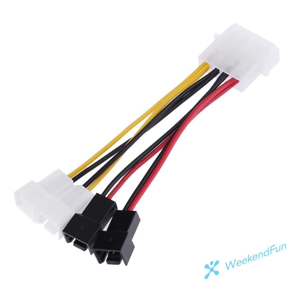 Bộ 2 Cáp Chuyển Đổi 4 Pin Molex Sang 3-pin 12vx2/5v X 2 | BigBuy360 - bigbuy360.vn