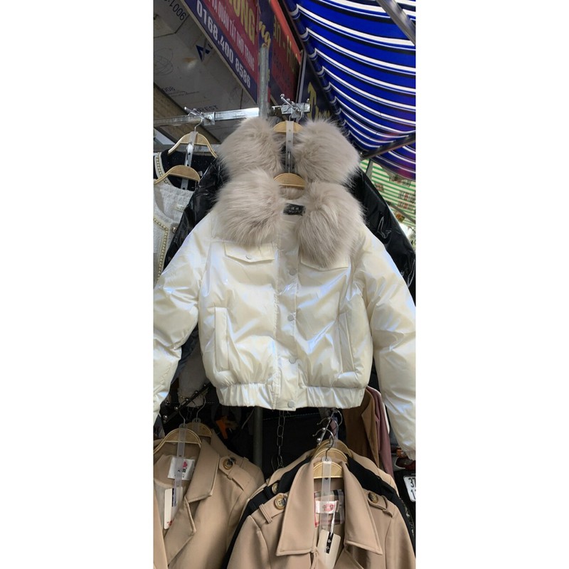 Áo phao lông vũ chất phao bóng cao cấp cổ lông siêu đẹp | BigBuy360 - bigbuy360.vn