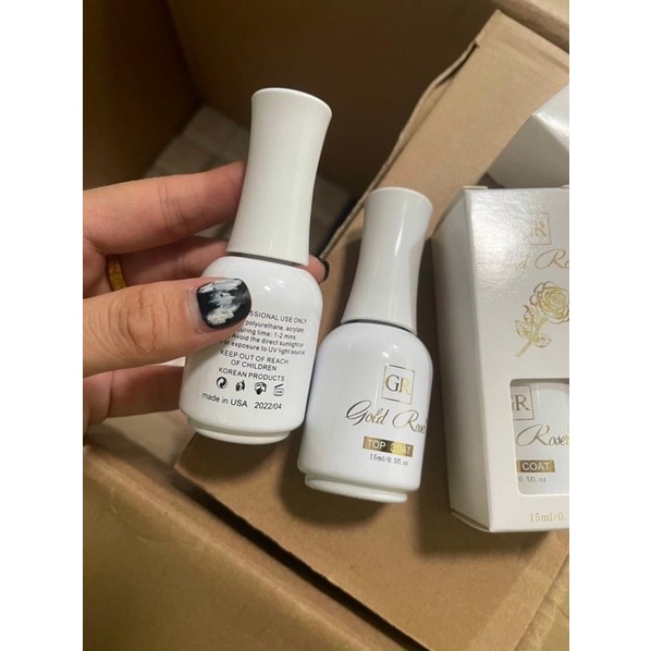Base top hoa hồng Gold rose cao cấp  chống xước- độ bền cao chai 15ml