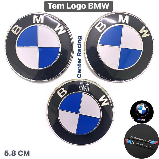 Tem nổi 3D logo BMW chất lượng cao