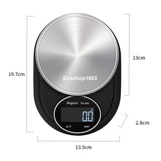 Cân điện tử 5kg - Cân nhà bếp để bàn