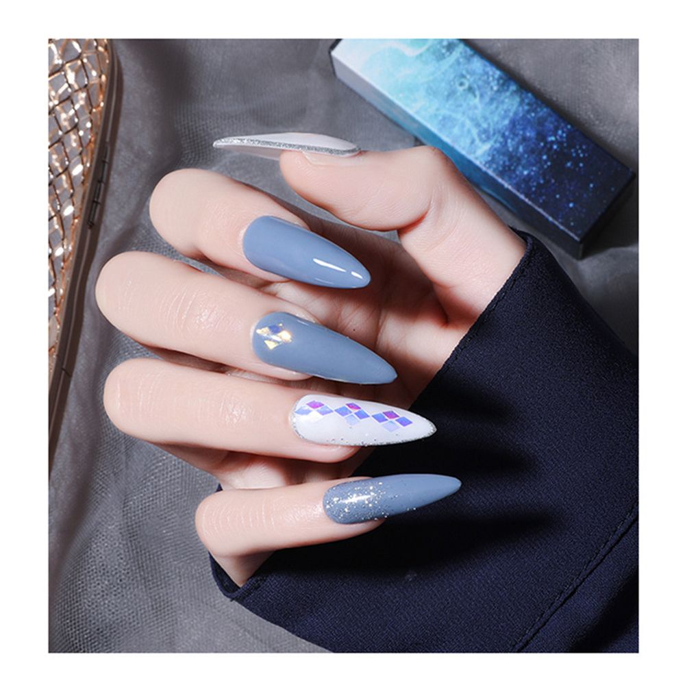 [Hàng mới về] Kim tuyến trang trí móng tay nghệ thuật họa tiết ngôi sao/mặt trăng 3D lấp lánh