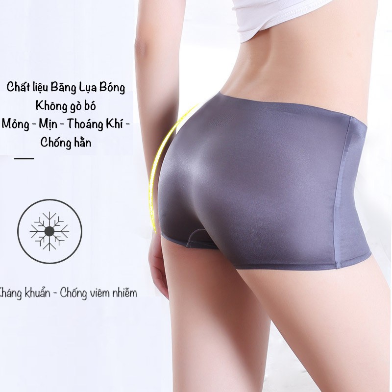 QUẦN LÓT ĐÙI CHẤT LIỆU BĂNG LỤA BÓNG KHÔNG HẰN LỘ VIỀN Q345 | BigBuy360 - bigbuy360.vn