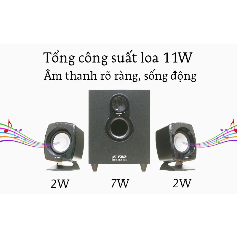 Loa vi tính Fenda F203G 2.1 - Hàng Chính Hãng